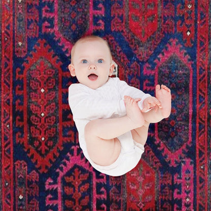 Timuri Herat  Antique Afghanistan Tribal Rug Print Throw Blanket