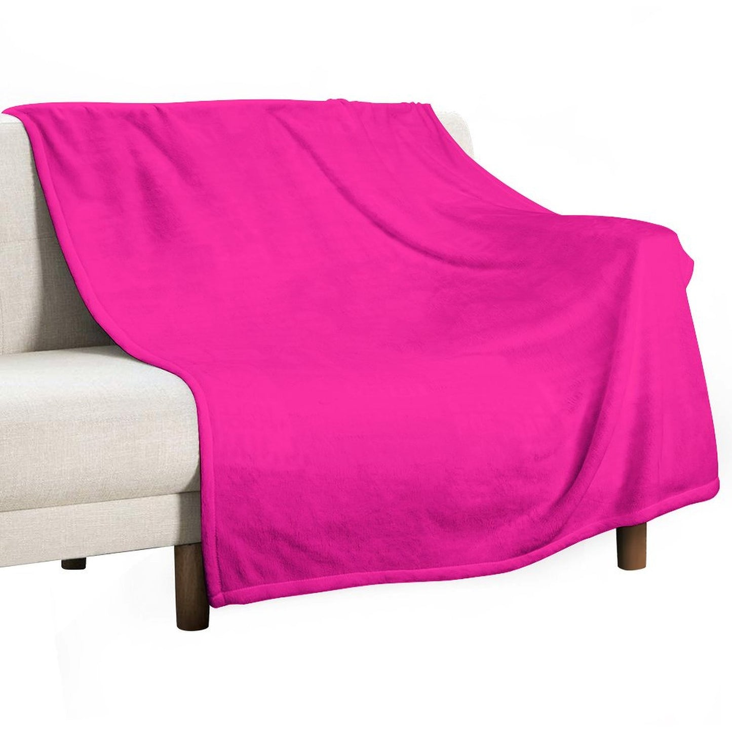 PLAIN SOLID DEEP PINK -100 PINK SHADES ON OZCUSHIONS ON ALL PRODUCTS Throw Blanket