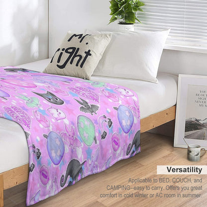 Halloween All Year Throw Blanket