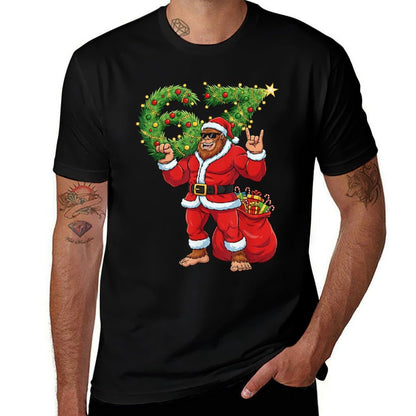 Santa Bigfoot 67 Meme Six Seven 6 7 Funny Bigfoot Xmas 67  Odor-resistant T-Shirt