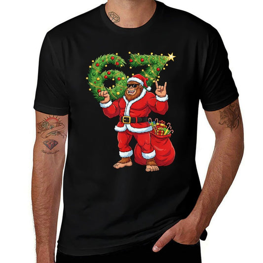 Santa Bigfoot 67 Meme Six Seven 6 7 Funny Bigfoot Xmas 67  Odor-resistant T-Shirt