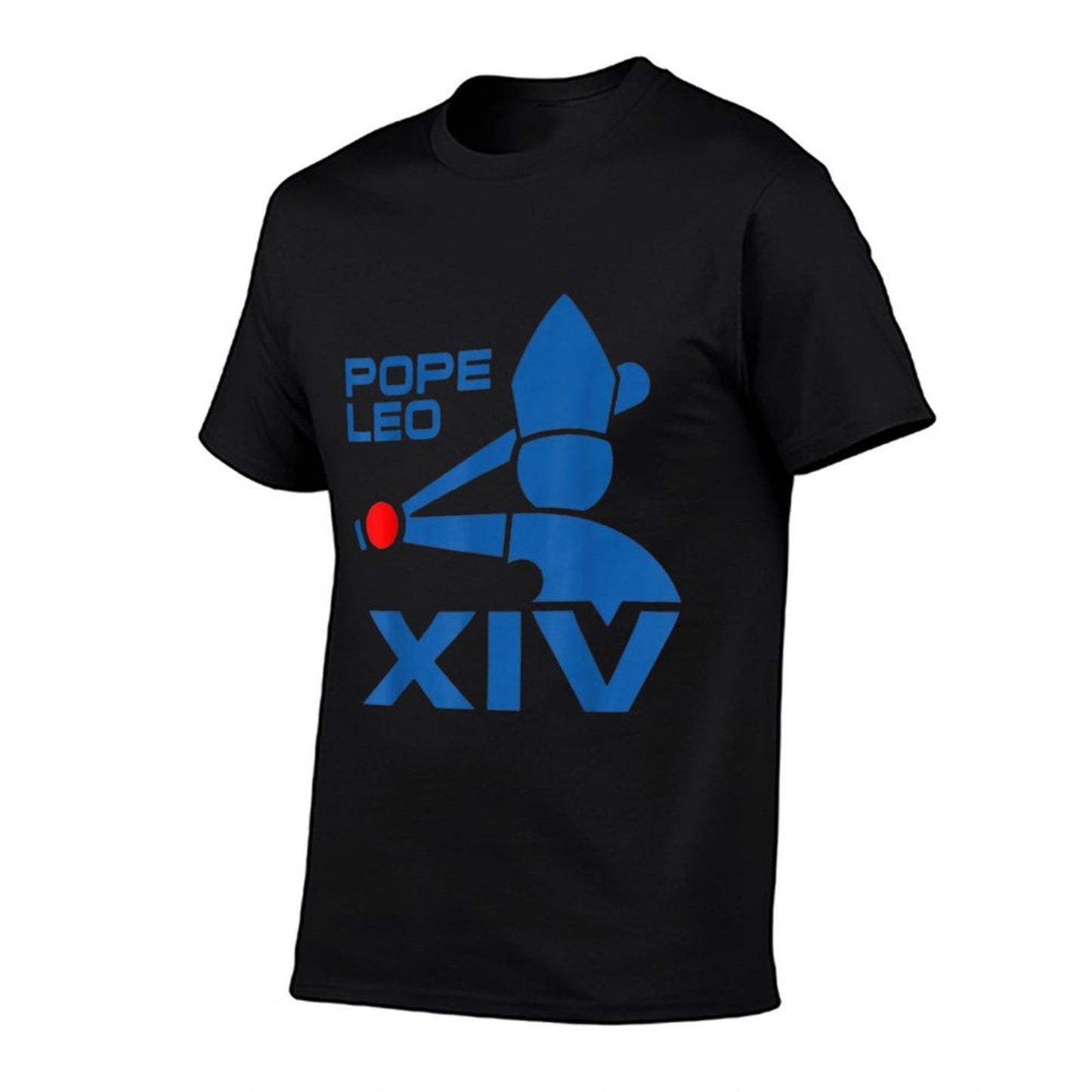 Da Pope Leo XIV Baseball  Ribbed Collar T-Shirt