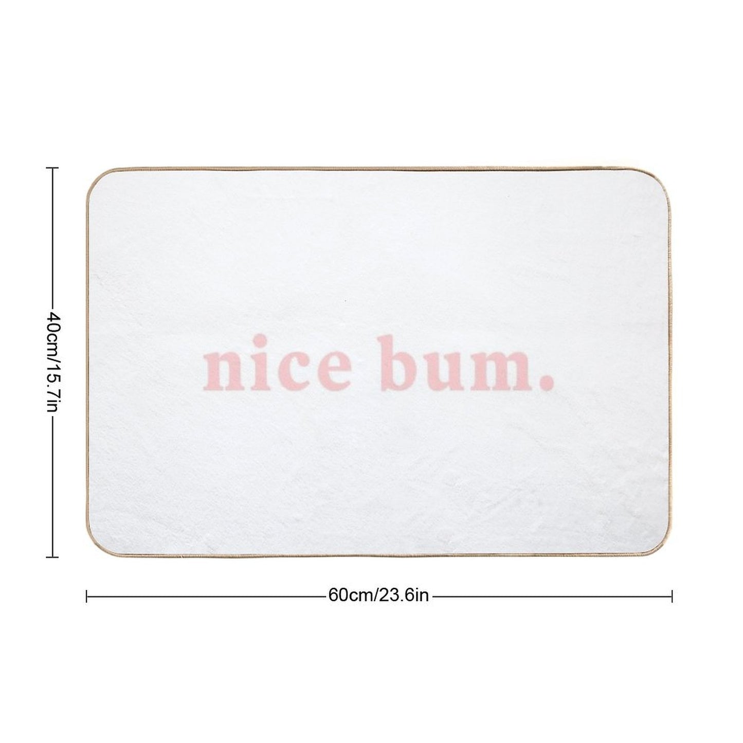 Nice Bum Bath Mat