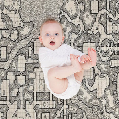 The Winter Tombs - A Massive Dungeon Complex by Dyson Logos Throw Blanket