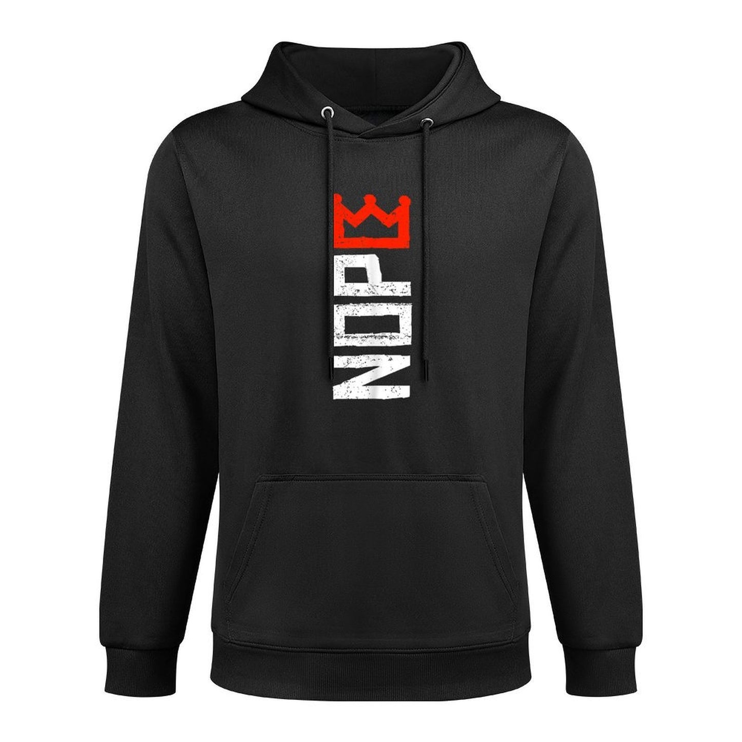 No Kings Protest Sign Vertical Versatile Streetwear Hoodie