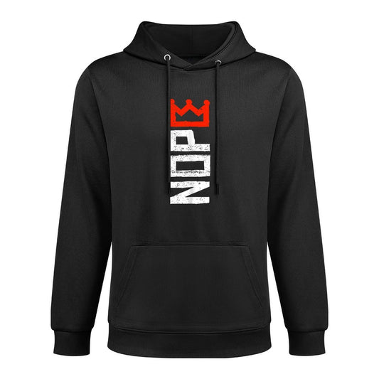 No Kings Protest Sign Vertical Versatile Streetwear Hoodie