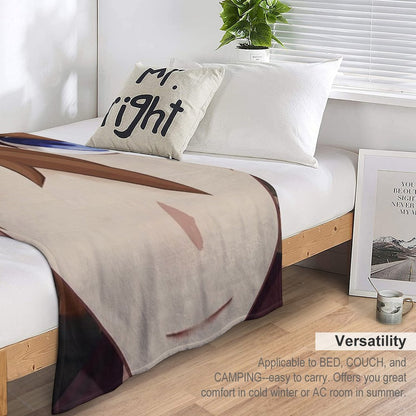 Childe (Tartaglia) Face Meme Throw Blanket