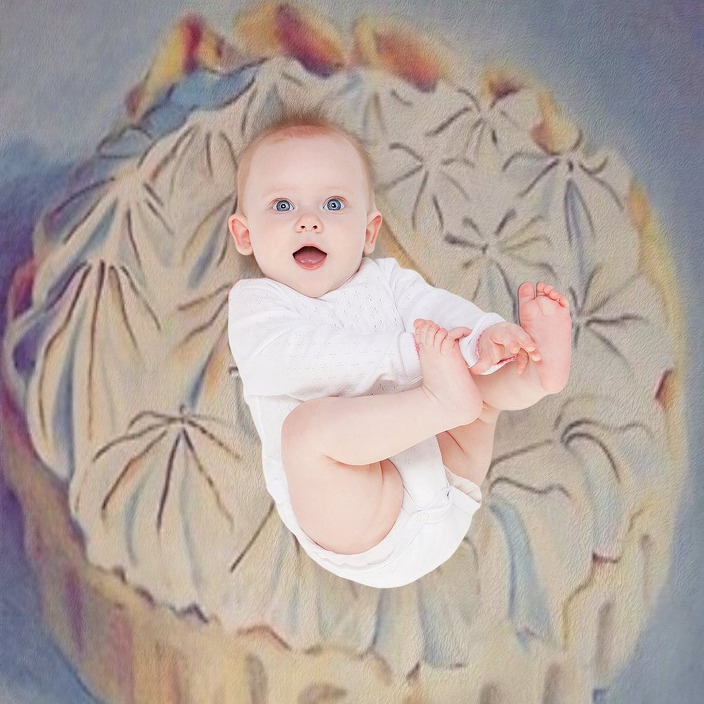 Lemon Meringue Dream Throw Blanket