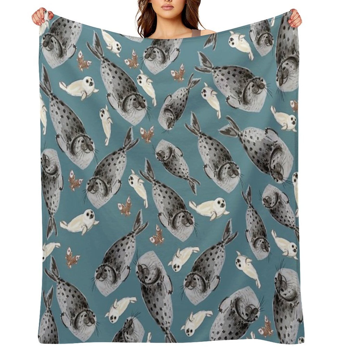 Common Seal Throw Blanket