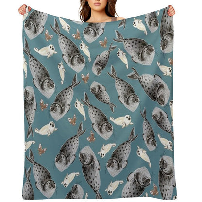 Common Seal Throw Blanket