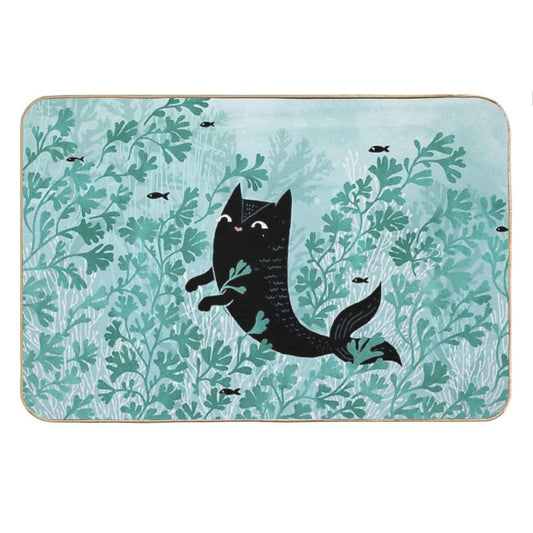 Undersea (Mint Remix) Bath Mat