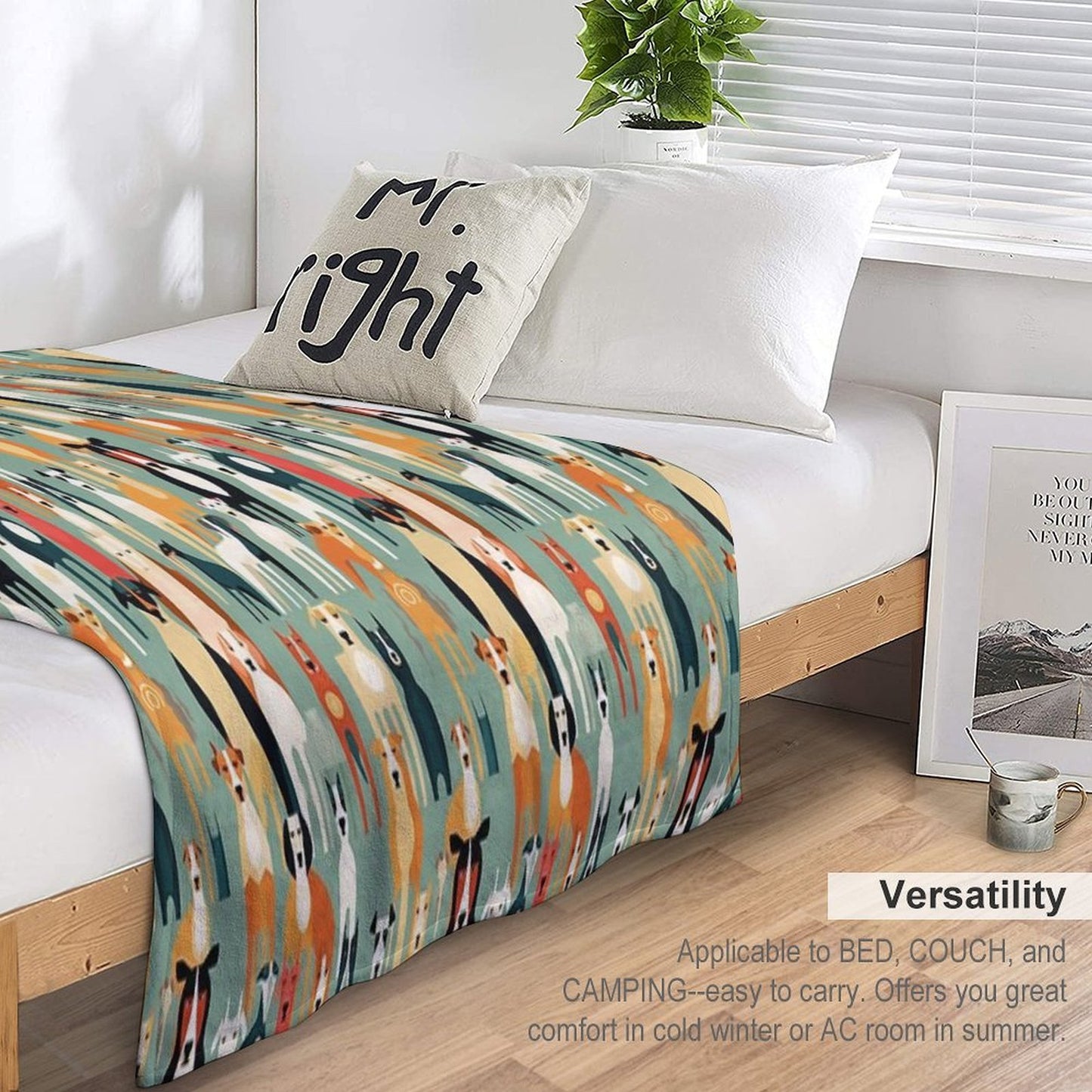 For The Love of All Dogs Throw Blanket