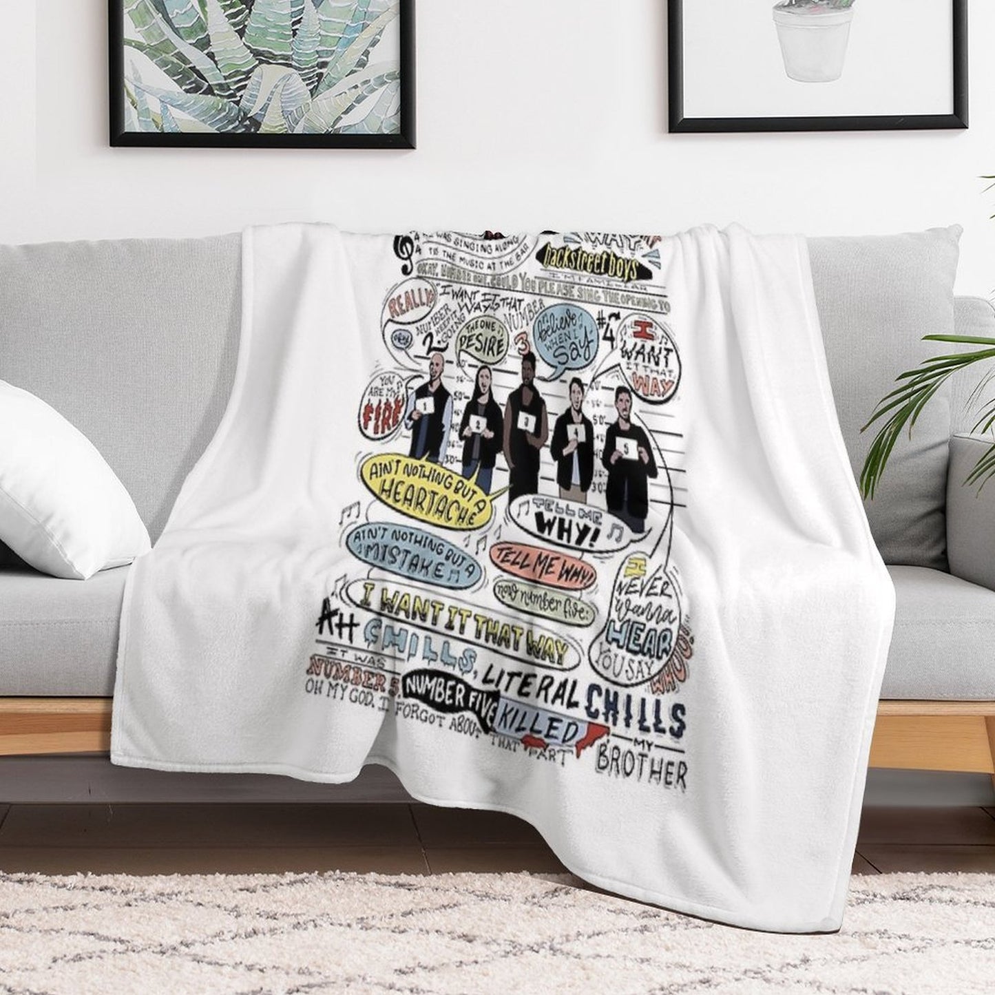 I Want It That Way B99 (Colorized) Throw Blanket