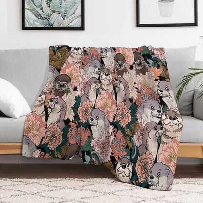 Because Otter Throw Blanket