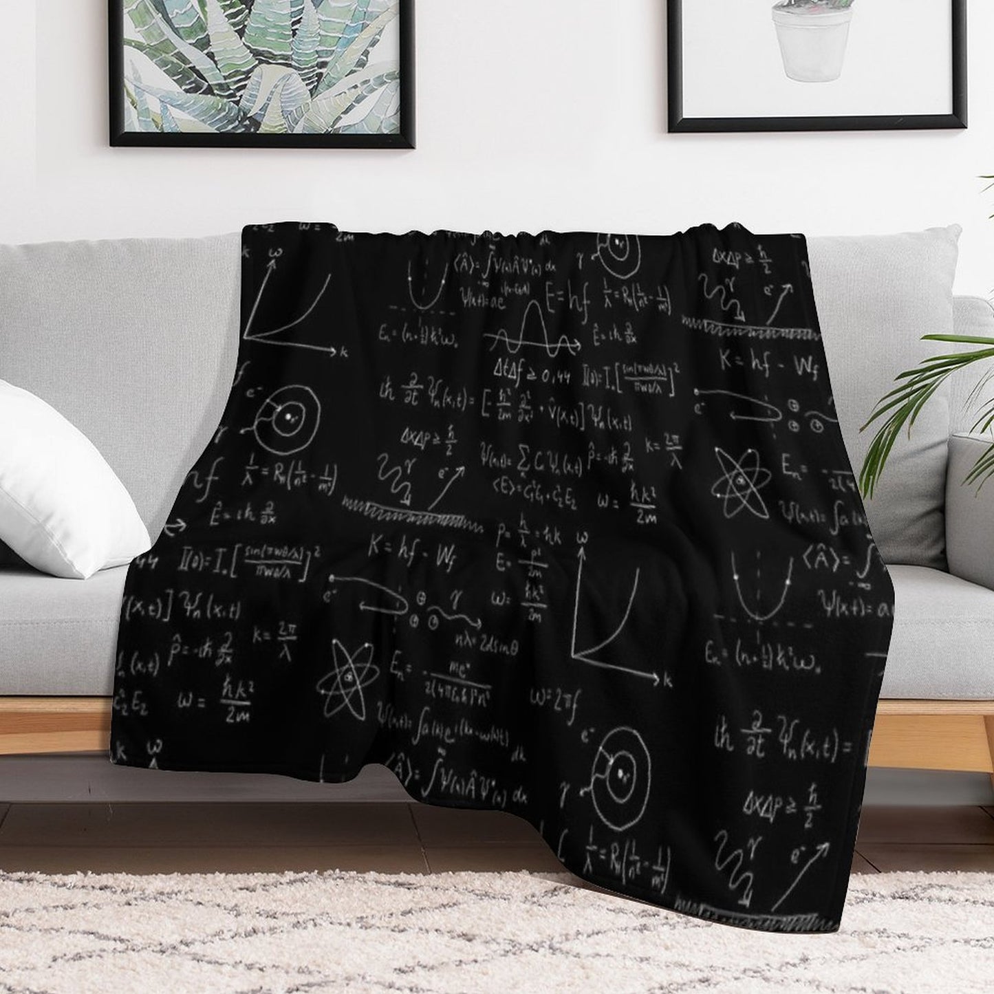 Quantum Physics Throw Blanket