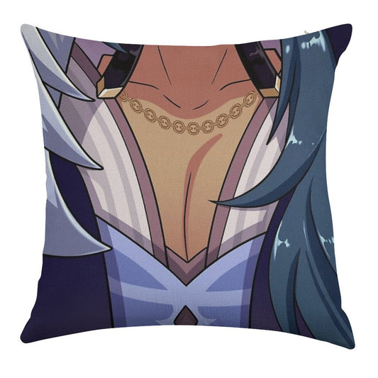 Kaeya Tiddies Linen Throw Pillow Cover