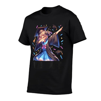We Out Graduate Dabbing Anime Girl Grad Funny Graduation T-Shirt
