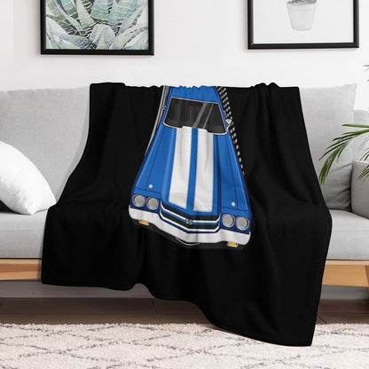 Chevrolet Chevelle SS 1970 - Fathom Blue Throw Blanket