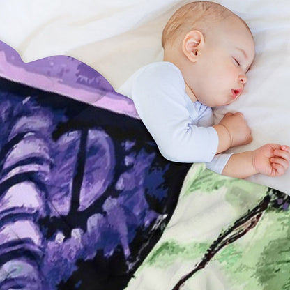 Bride & Frankie Monsters in Love Throw Blanket
