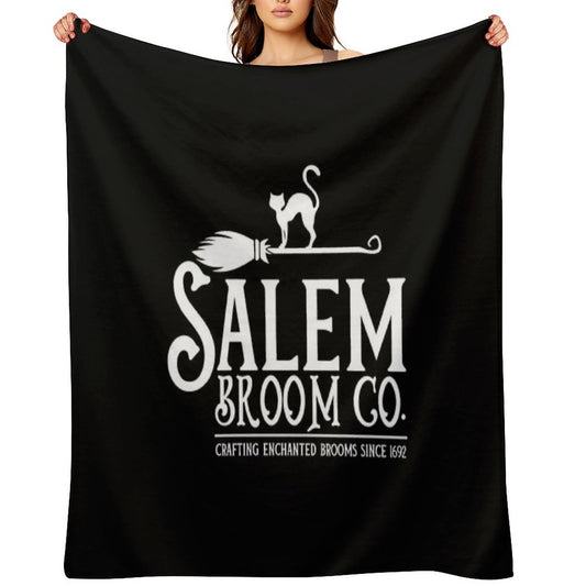 Salem Broom Company - Witch Halloween Lazy Costume Women Throw Blanket
