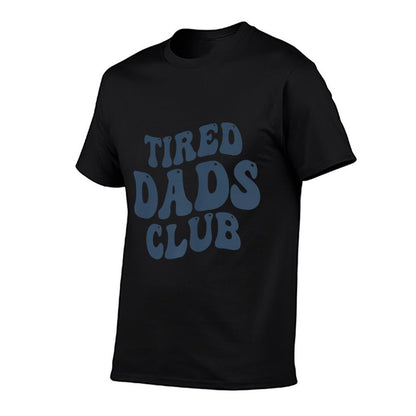 Tired Dads Club Play Cars On Dad's Back ( 2 SIDES)  Easy-care T-Shirt