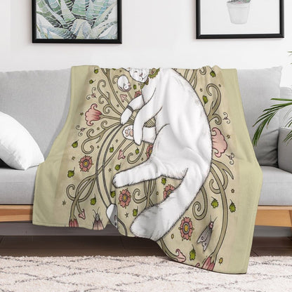 Mice And Moths Throw Blanket