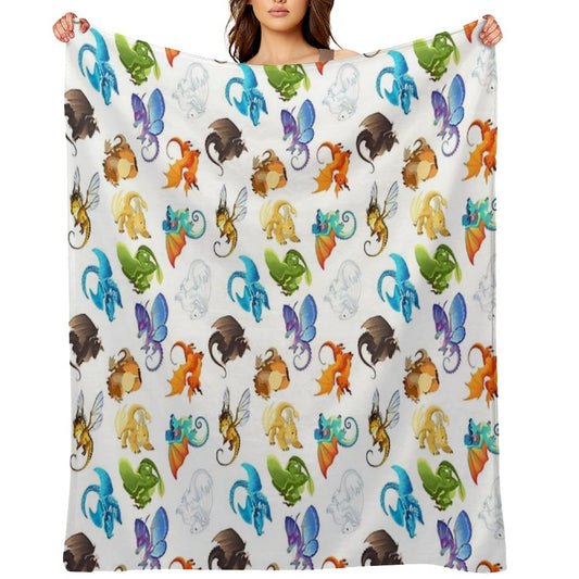 Wings of Fire Pattern Throw Blanket