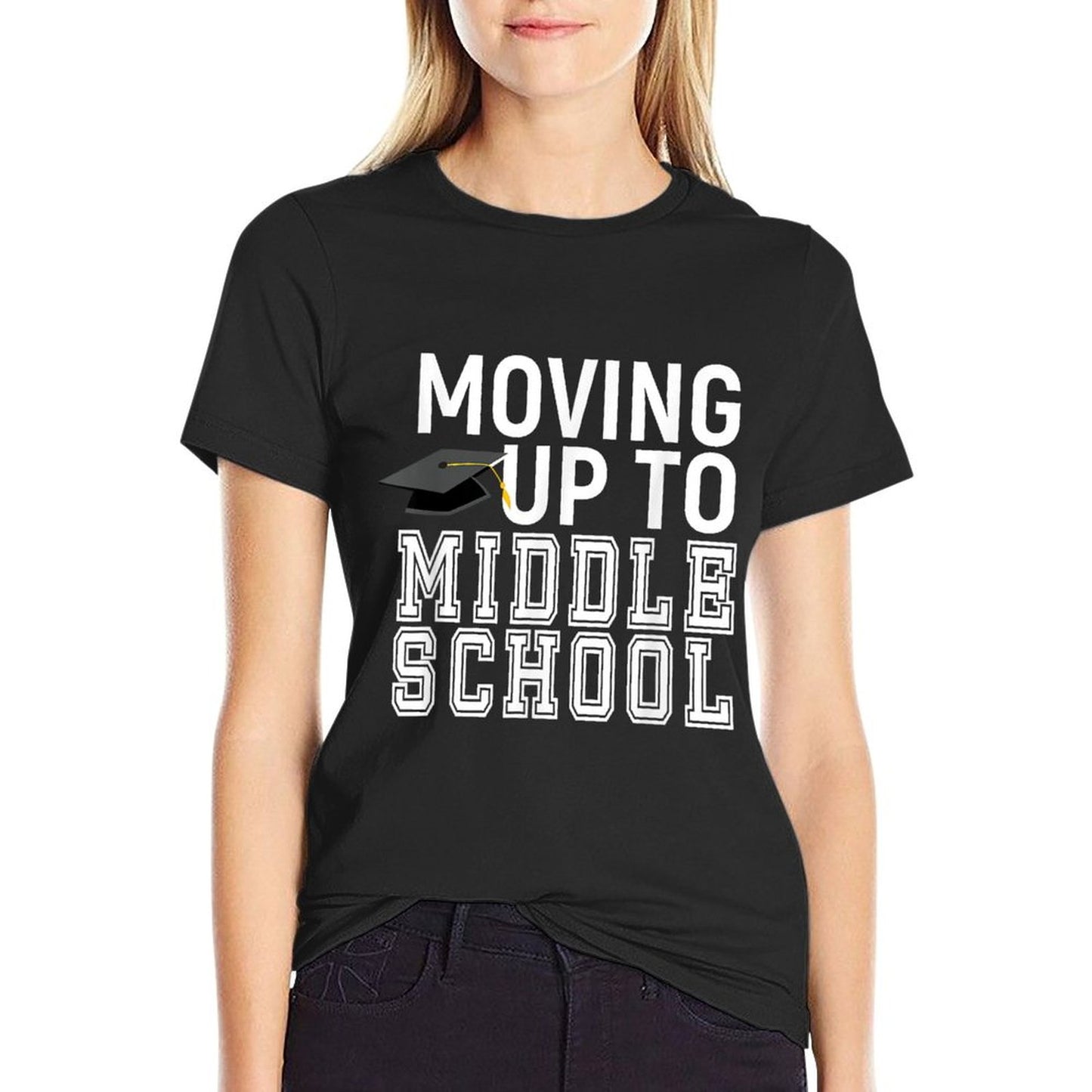 Moving Up To Middle School Elementary School Graduation Gift T-Shirt