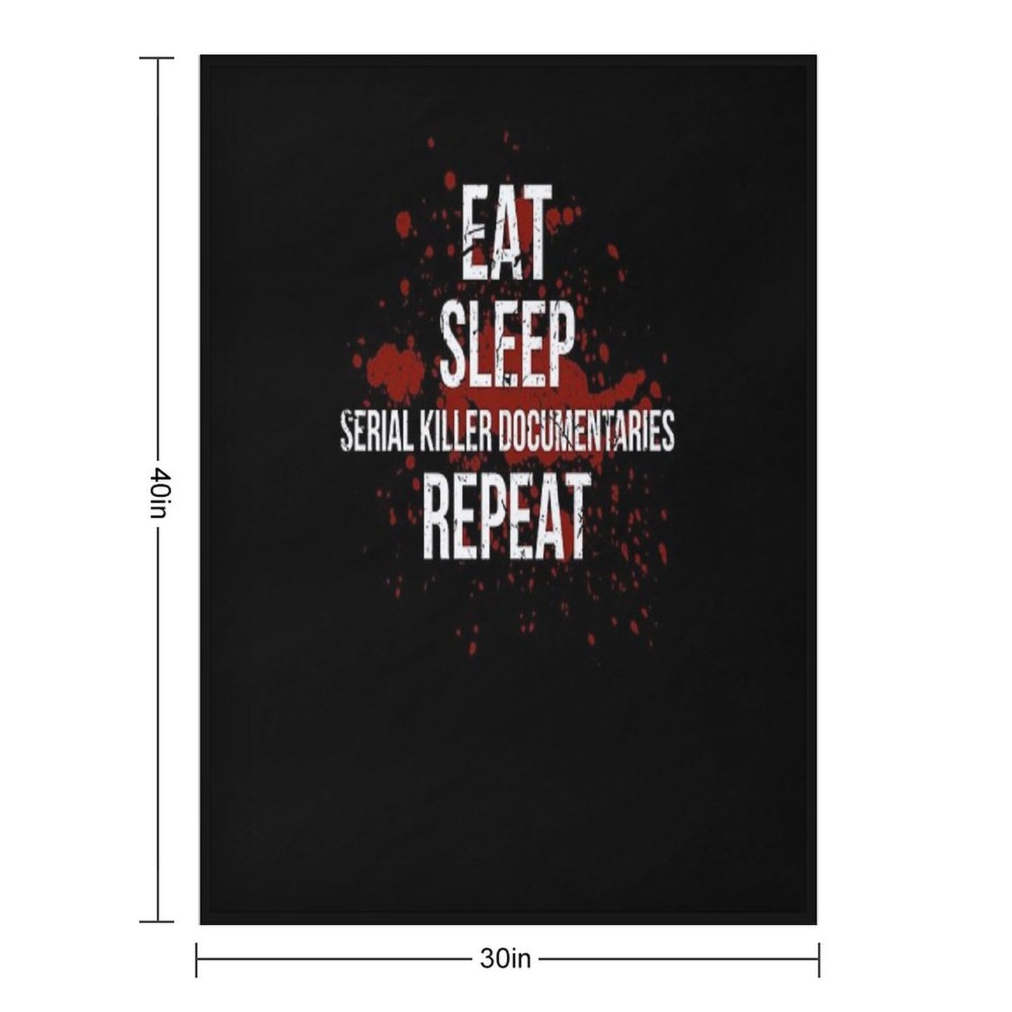 Eat Sleep Serial Killer Documentaries Repeat Crime Lover Throw Blanket