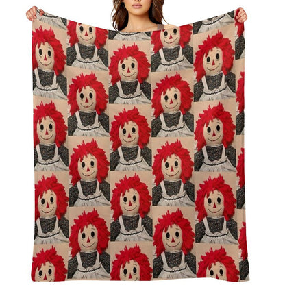 Sweet Raggedy Ann 2 Throw Blanket