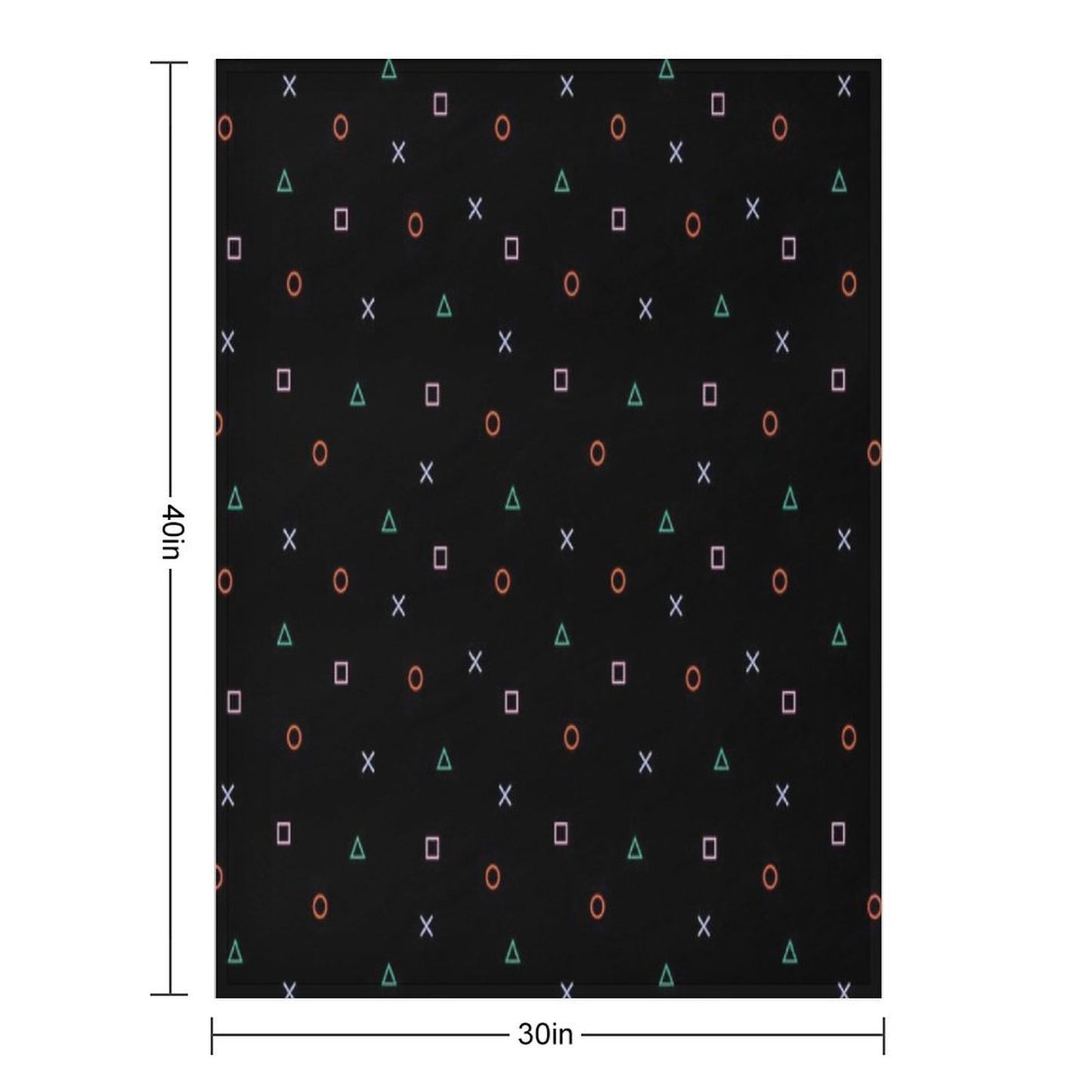 Playstation Buttons Throw Blanket