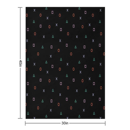 Playstation Buttons Throw Blanket
