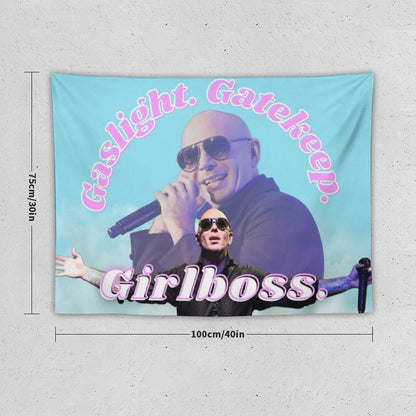 Mr Worldwide Says to Girlboss Tapestry