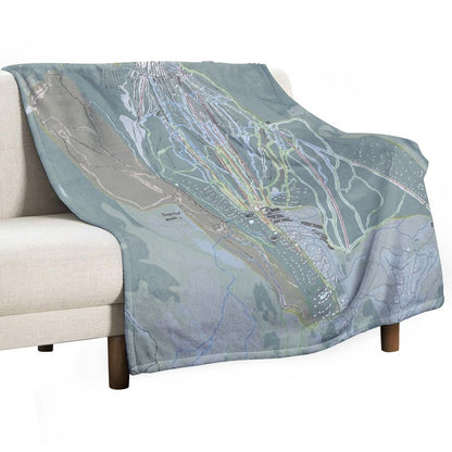 Sugarloaf Resort Trail Map Throw Blanket