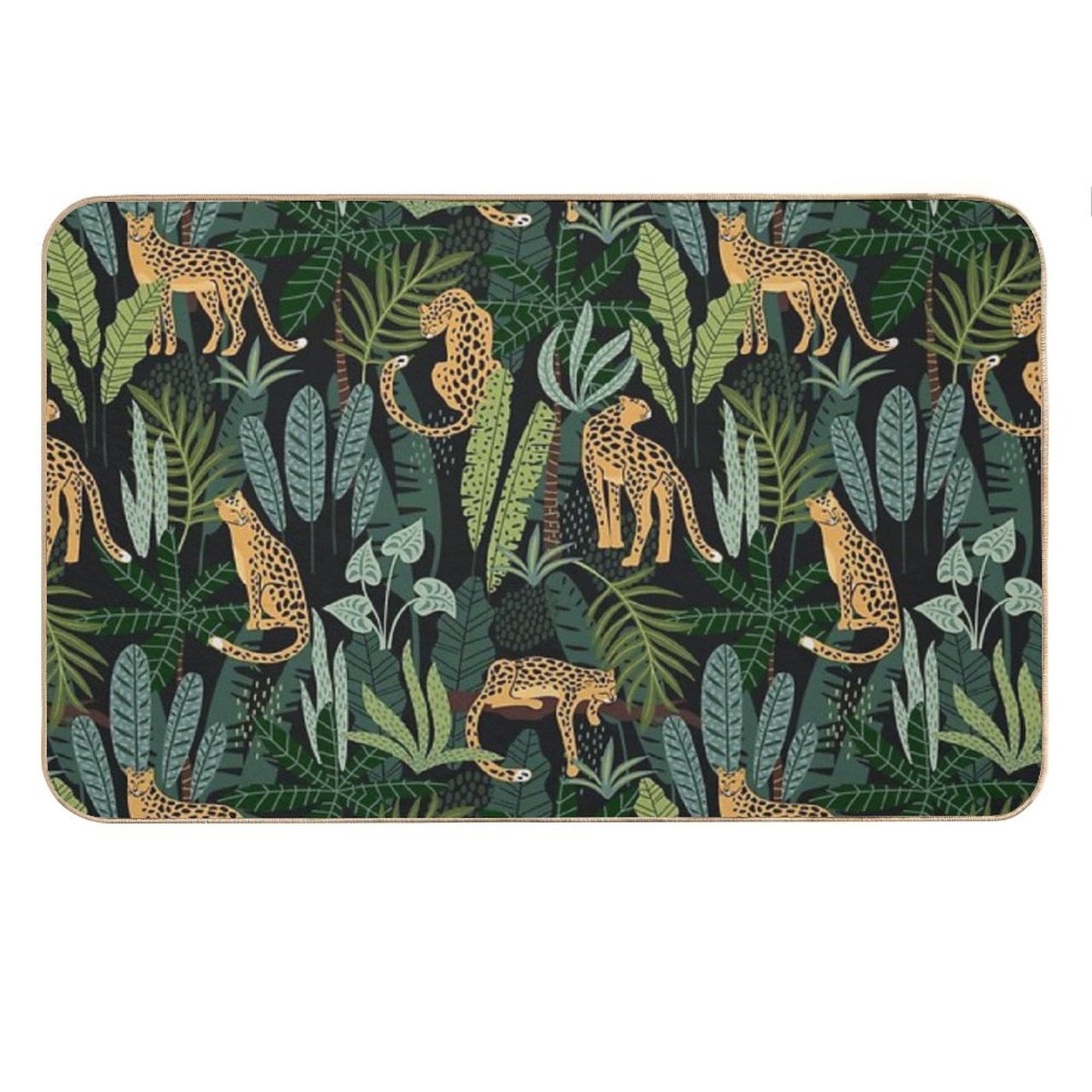 Indian Jungle  Pattern Bath Mat