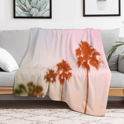 Summer Palms Throw Blanket