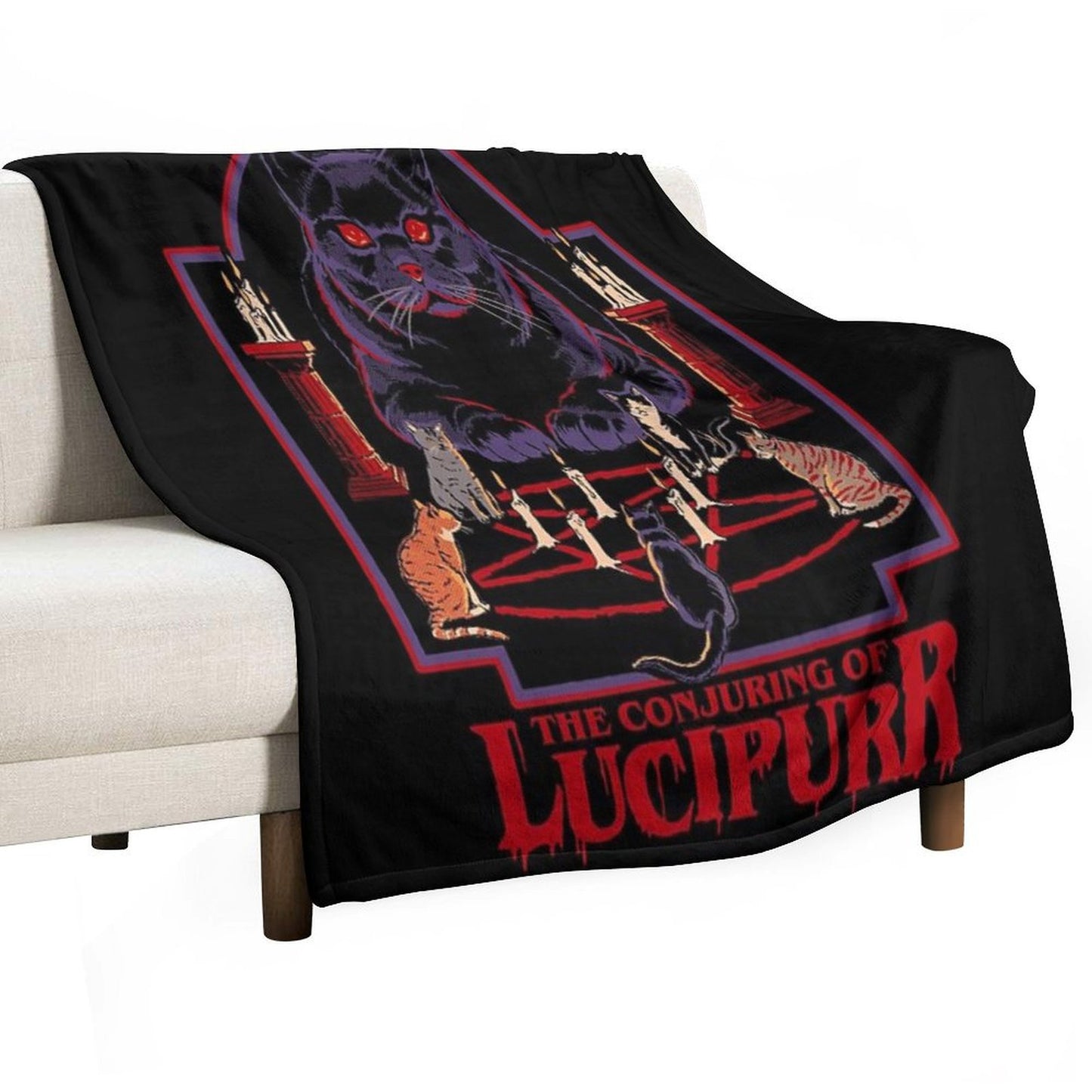 Lucipurr Throw Blanket
