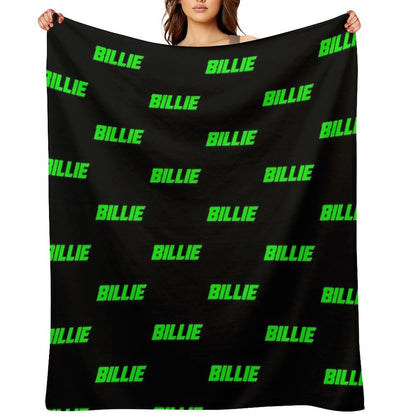 Neon Billie (black Bg) Throw Blanket