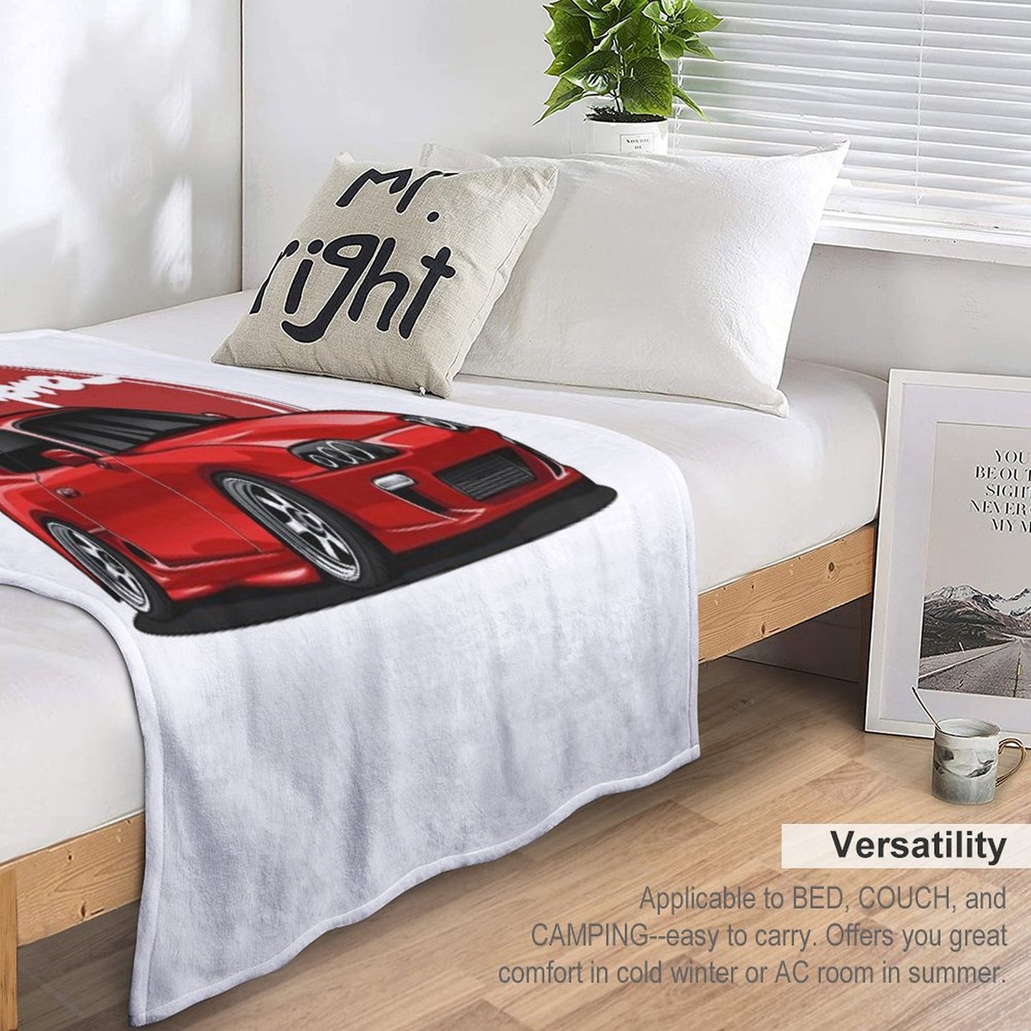 Supra MK-4 Red Candy Throw Blanket