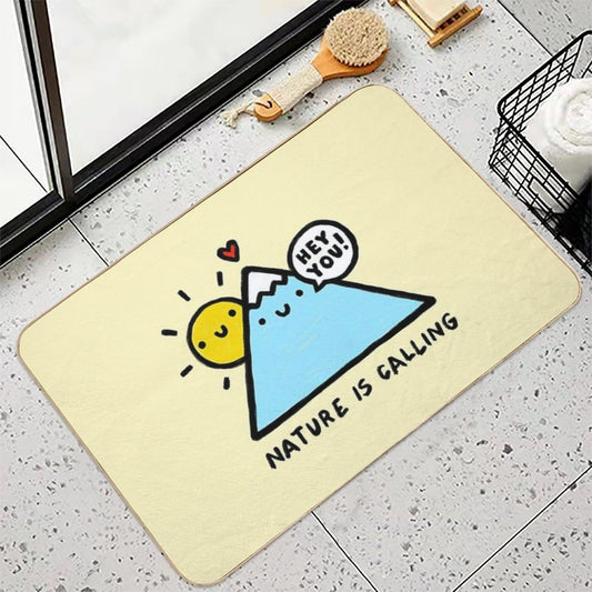 Hey You! Nature Is Calling  Eco-Friendly Bath Mat