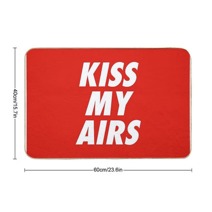 Kiss My Airs Sneaker Head Hype Red & White Bath Mat
