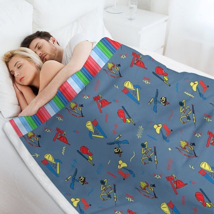 Good Guys Child's Play Chucky - Killer Doll - Pattern Throw Blanket