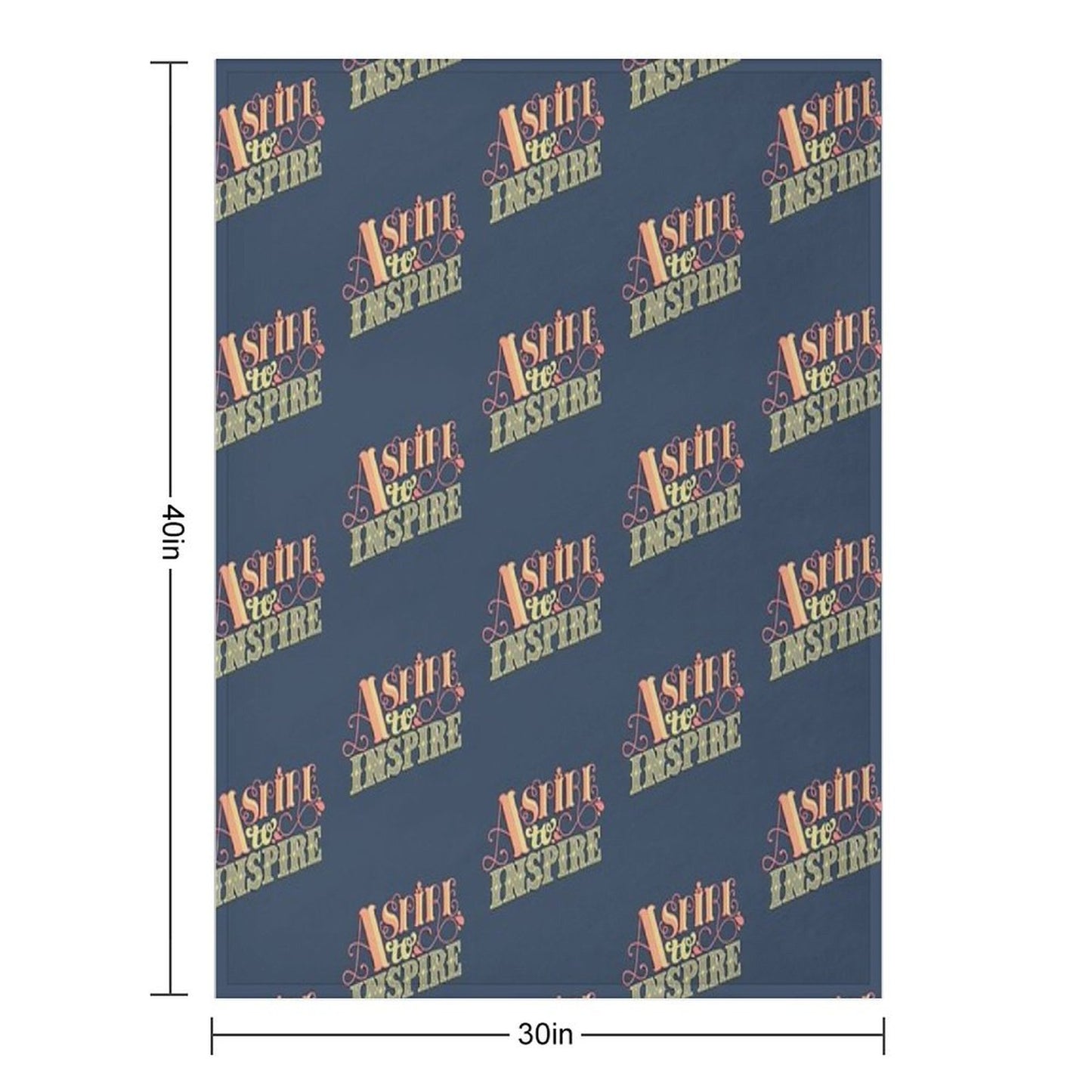 Aspire to Inspire Throw Blanket
