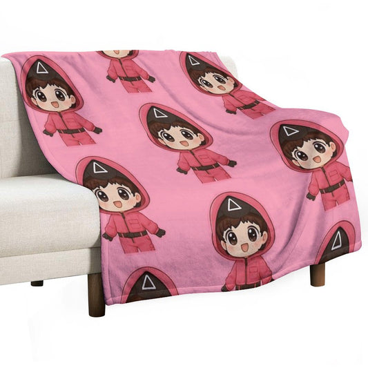 Pink Triangle Guard  Kang No-eul 011 Throw Blanket