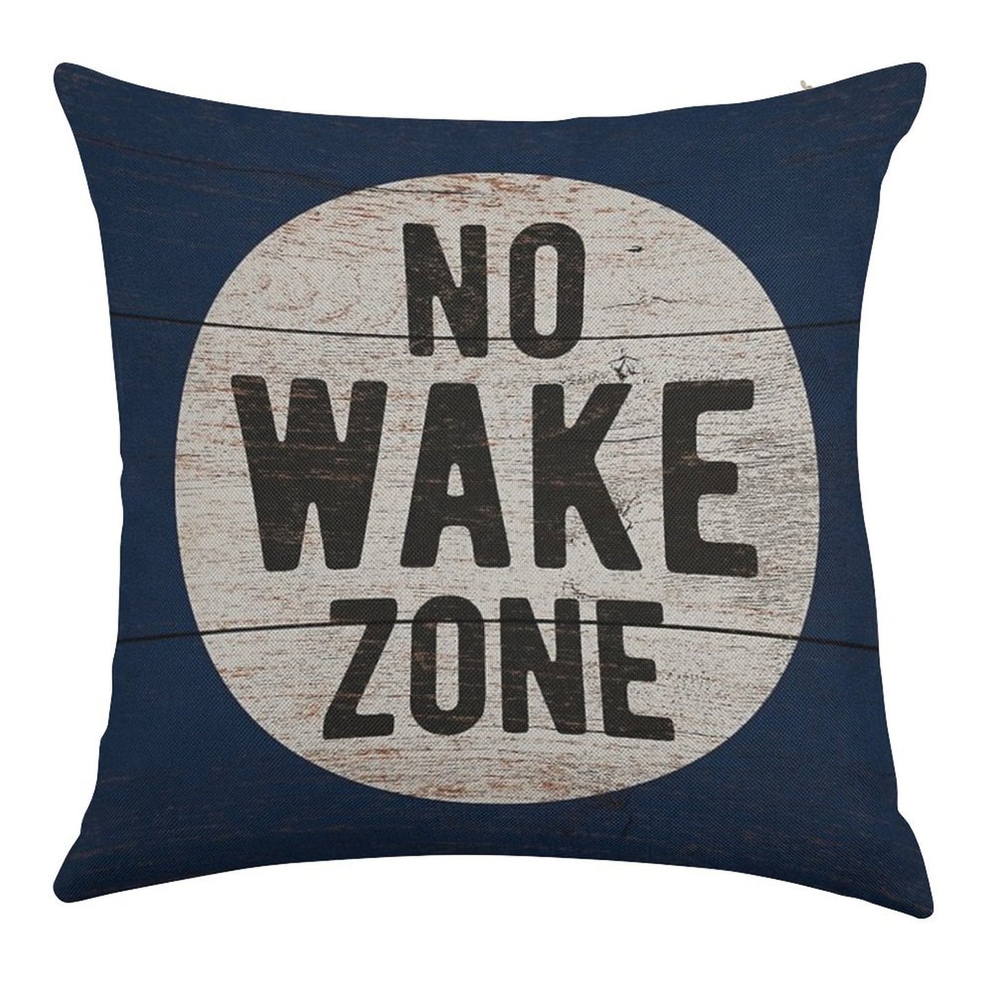 No Wake Zone, Lake Gift, Lake Sign, Lake House Décor, Wake Surf, Wakeboard, Water Ski, No Wake Area, Lake Sign Linen Throw Pillow Cover