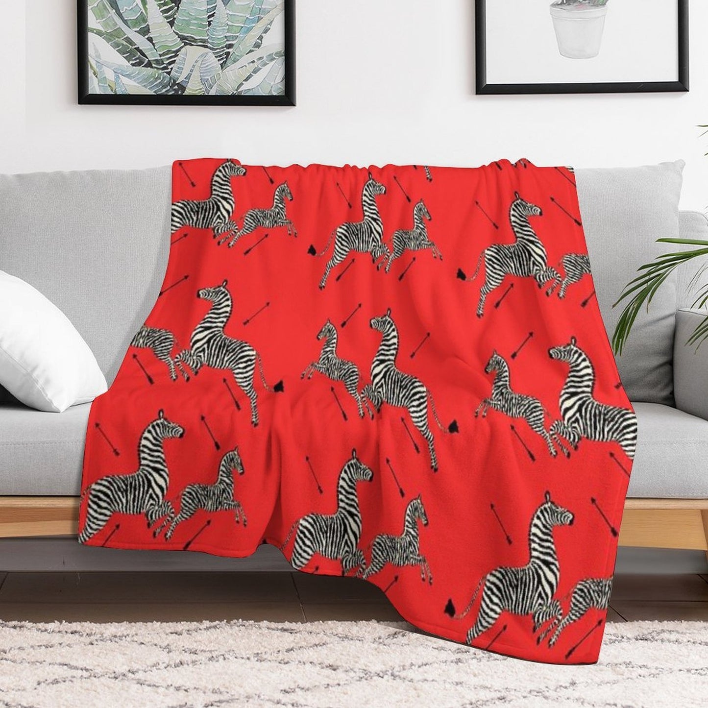 The Tenenbaums Zebra! Throw Blanket