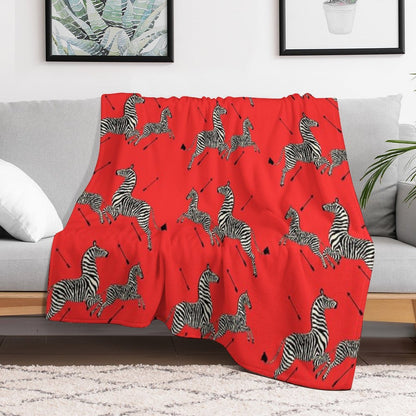 The Tenenbaums Zebra! Throw Blanket