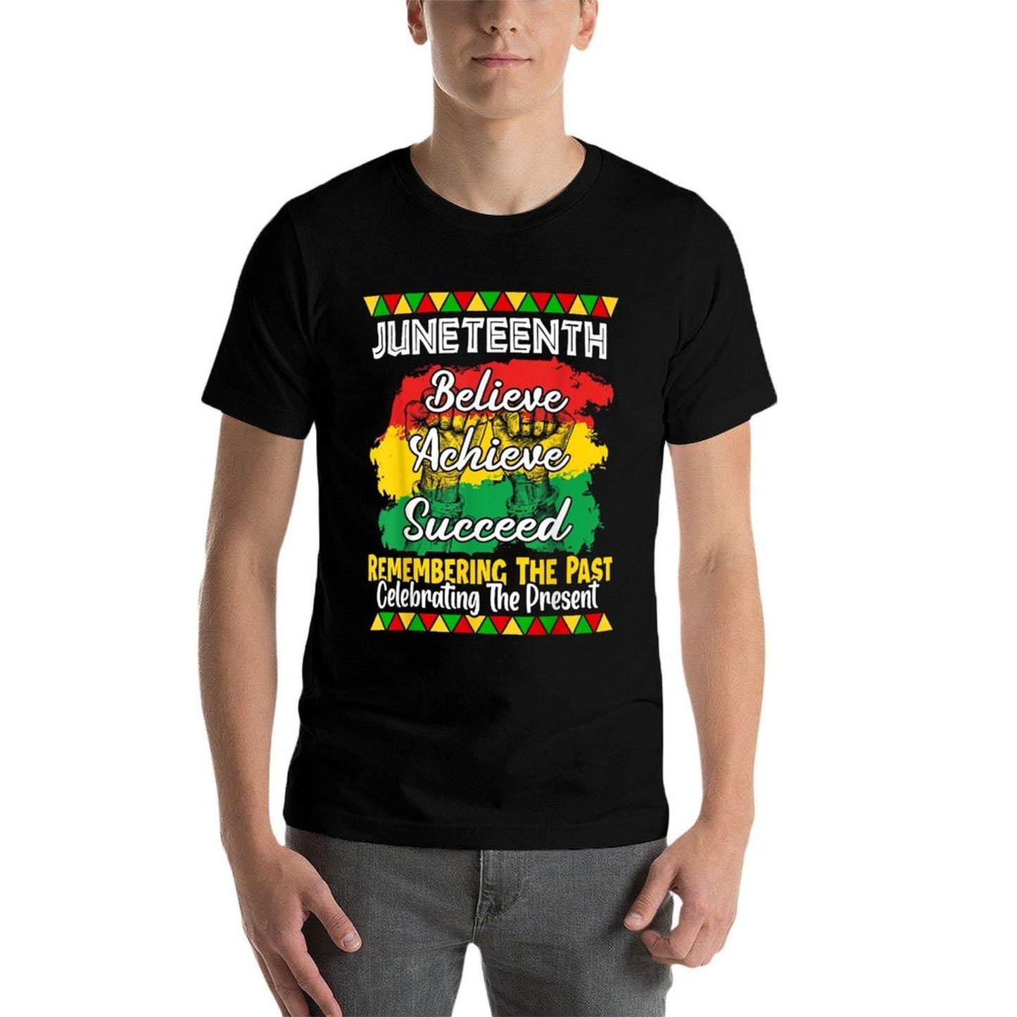Juneteenth Is My Independence Day Black Pride  Heathered Texture T-Shirt