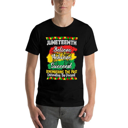 Juneteenth Is My Independence Day Black Pride  Heathered Texture T-Shirt
