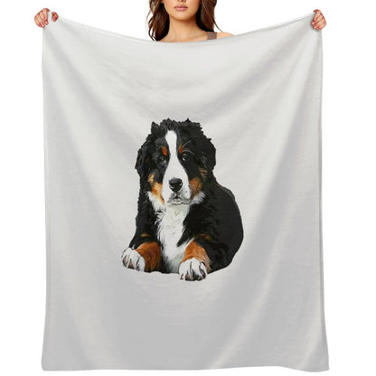 Bernese Mountain Dog Pup! Throw Blanket
